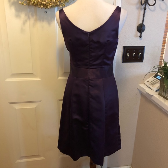 Aria Brand Bridesmaids Beautiful Plum Midi Dress - Picture 4 of 6